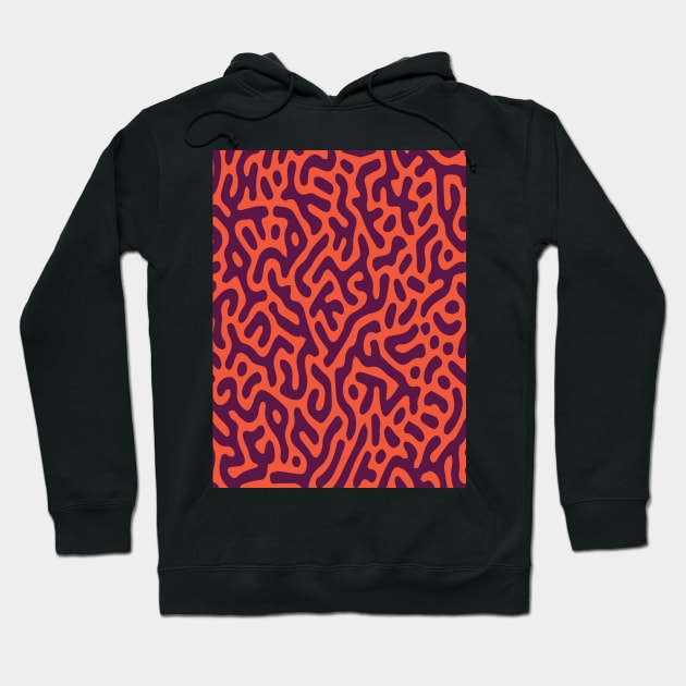 Seamless Turing Pattern Abstract Hoodie by TopozihDesigner